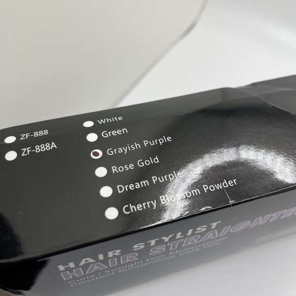 Hair Stylist‎ Hair Straightener, Purple/Gray, ZF-888 Brand New - Picture 3 of 8